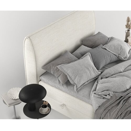 Maison de R&amp;ecirc;ve Kremno bela boxspring postelja s prostorom za shranjevanje 140x200 cm Melba &amp;ndash; Slike