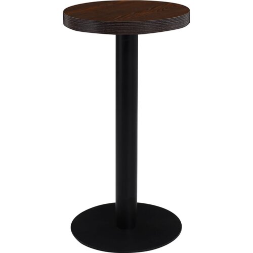 VidaXL Bistro stol tamnosmeđi 40 cm MDF Slike
