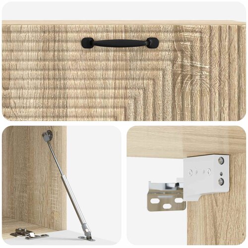  ormar za zid Hrast sonoma 98 x 41 x 30 cm Konstruirano drvo Slike