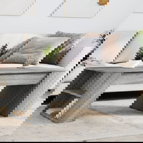 vidaXL Stolić za kavu boja hrasta 102x55x42 cm konstruirano drvo Cijene