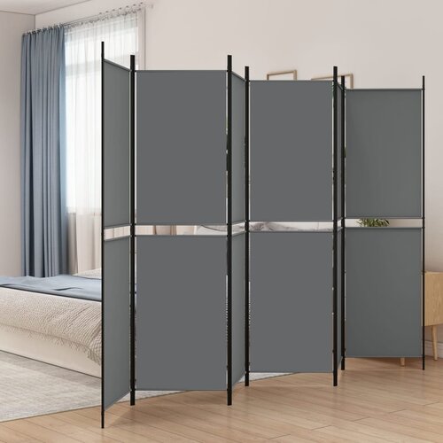 VidaXL Paravan 6-delni antracit 300x200 cm blago Slike