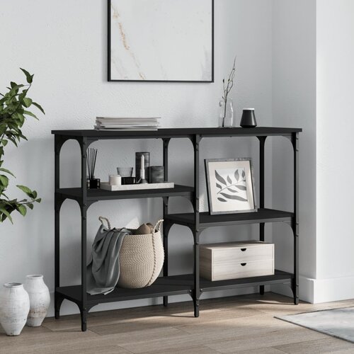 VidaXL Konzolni stol crni 102 x 29 x 75 cm od konstruiranog drva Slike