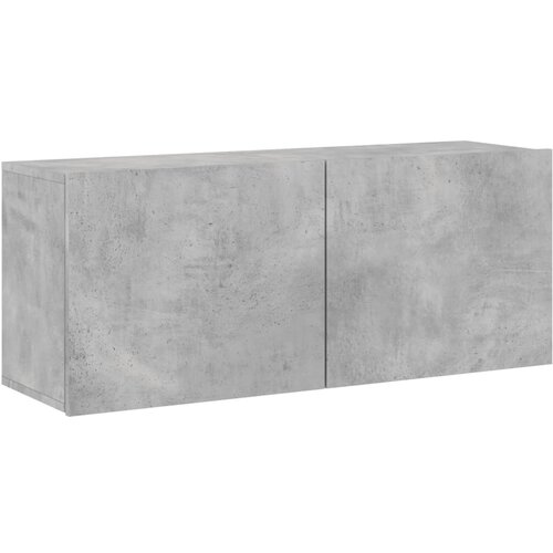 Maison Chic Stenska TV omarica - TV stojalo - Televizijska omarica betonsko siva 100x30x41 cm, (21701167) Slike