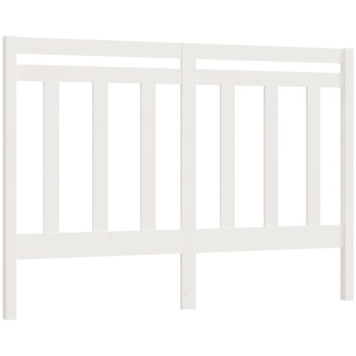 Maison Chic posteljno vzglavje - vzglavna omarica - nočna omarica belo 166x4x100 cm trdna borovina, (21706015) Slike