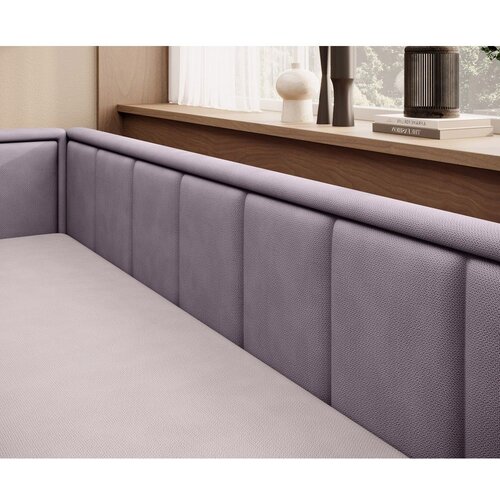 ELTAP Ružičasta sklopiva/s prostorom za odlaganje sofa od &amp;scaron;enila 214 cm Fulgeo &amp;ndash; Slike