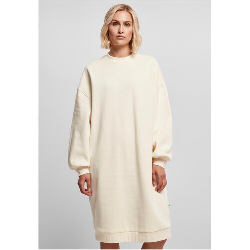 UC Ladies Women&amp;#039;s Organic Oversized Midi Dress with White Sand Neckline Slike