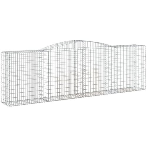  Gabionska ko&amp;scaron;ara s lukom 400x50x120/140 cm pocinčano željezo Slike
