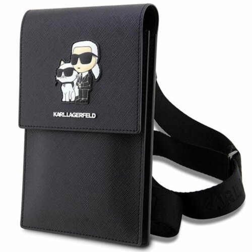  ORIGINAL KARL LAGERFELD TORBICA SAFFIANO KARL & CHOUPETTE KLWBSAKCPMK CRNA Cijene