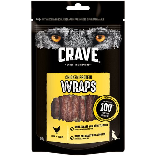 CRAVE Protein Wrap za pse - 50 g pi&amp;scaron;čanec Slike