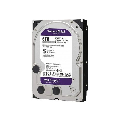 Western Digital Purple WD64PURZ 6TB 3,5&amp;quot; SATA3 hard disk (5640rpm, 256MB puffer) Slike