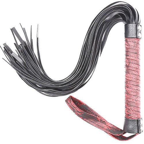 SuperLove Design Flogger Black with Red Handle Cene