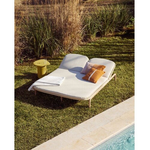Kave Home Zeleni/bež pamučan ručnik od frotira 50x90 cm Dorane &amp;ndash; Slike