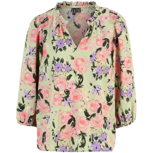 Vero Moda Tall Bluza 'OLIVIA' jelka / pastelno zelena / svetlo lila / roza