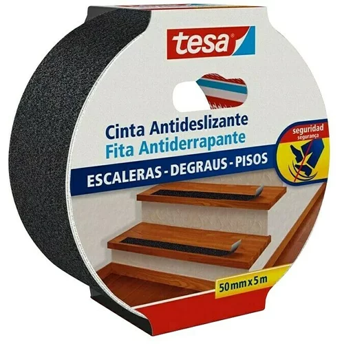Tesa Protuklizna ljepljiva traka (5 m x 50 mm, Crne boje)