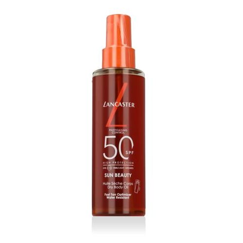 Lancaster Sun Beauty Fast Tan Optimizer Dry Body Oil SPF50 vodoodporna za&amp;scaron;čita pred soncem za telo 150 ml Slike