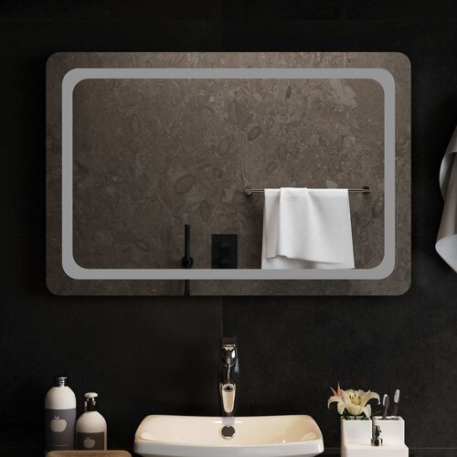  LED kupaonsko ogledalo s ogledalom *Transparent*an 90 x 60 cm Slike