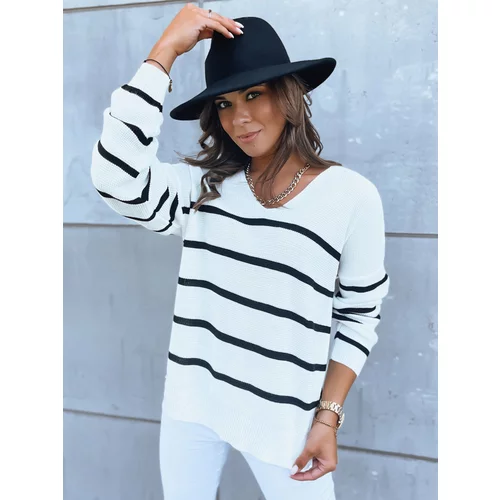 DStreet Women's striped sweater COMETA ecru