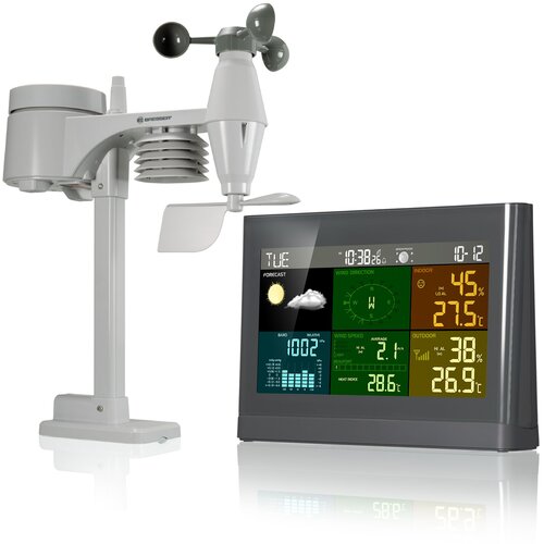 Bresser Wetter Center 5-in-1 Comfort grau Slike