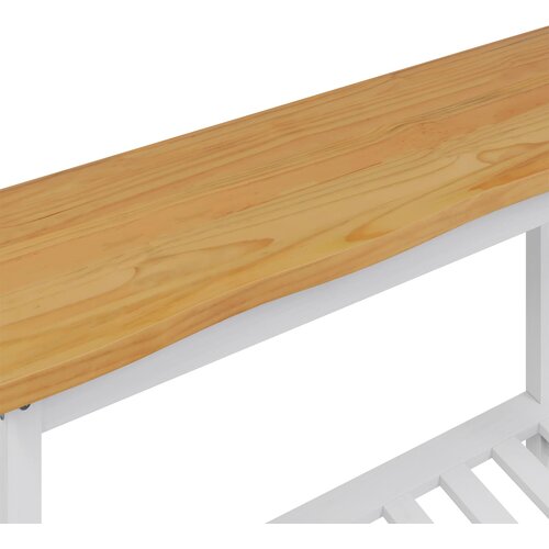  Konzolna stolica EKAI Bijela 112 x 35 x 76 cm Masivna borovina Slike