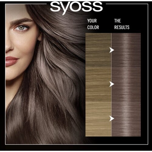 Syoss Oleo Intense permanentna barva za lase z oljem odtenek 7-56 Ashy Medium Blond 1 kos Slike