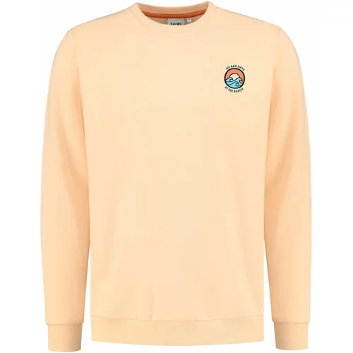 Shiwi Sweater majica 'No Bad Days' svijetloplava / narančasta / marelica / crna