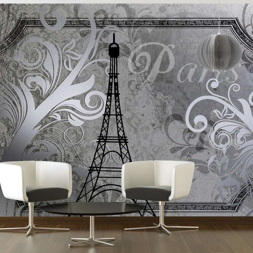  Tapeta - Vintage Paris - silver 150x105 Slike