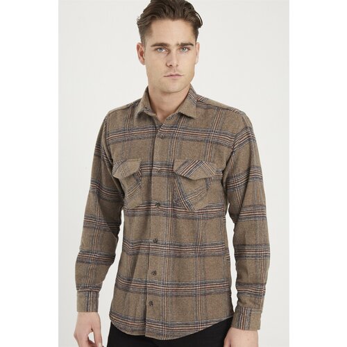 Dewberry G697 MEN'S SHIRT-BROWN Cijene