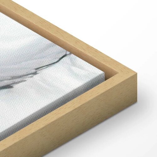  Slika - Elegant marble &amp;ndash; stone structures in neutral colours 120x80 U prirodnom drvenom okviru Slike