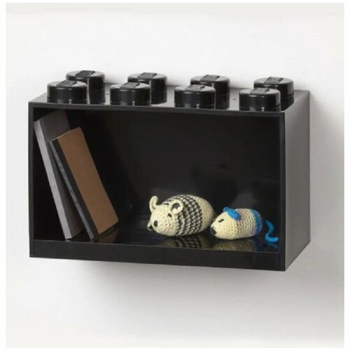Lego polica u obliku kocke (8), crna Slike