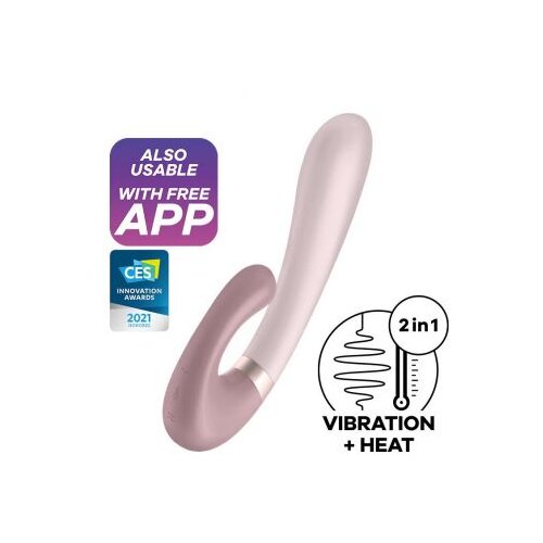 Satisfyer Rabbit vibrator Heat Wave roza Cene