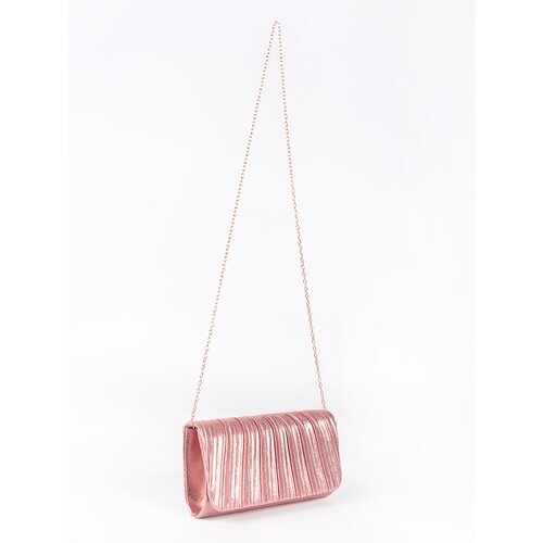 Shelvt elegant ruffled pink evening clutch bag Slike