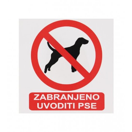 Master Naljepnica ZABRANJENO UVODITI PSE 10x10cm M50880 Slike