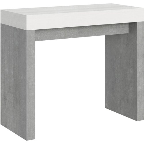 Ityhome 90 x 77 konzolna miza bela/siva, (20848094) Slike