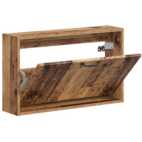  Ormar za cipele na zidu HOORN 71 x 17 x 43 cm Konstruirano drvo - Staro drvo Slike