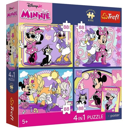 Trefl Disney Minnie Mouse - Premium Plus Kids slagalica 4 x 88 dijelova - Cijene
