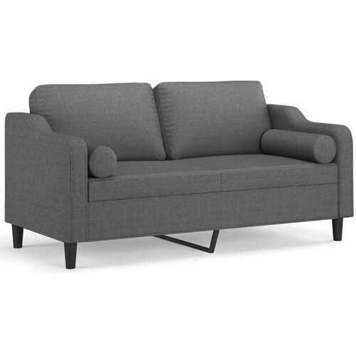 Maison Chic kavč - Sofa - Kanape dvosed z blazinami temno siv 140 cm blago, (21727885) Cene