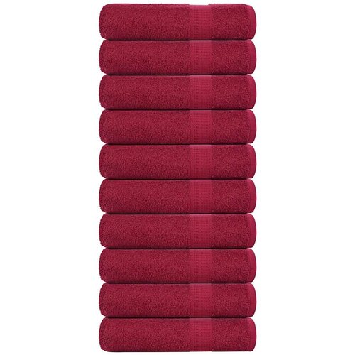 Furnova Brisače za roke 10 kos bordo 50x100 cm 360 g/m² 100% bombaž, (21916428) Cene
