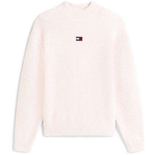 Tommy Jeans Pulover mornarsko plava / pastelno roza / crvena / bijela Slike