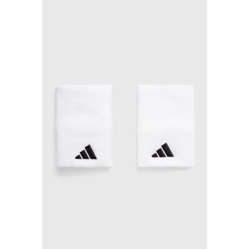 Adidas Trak za zapestje 2-pack bela barva