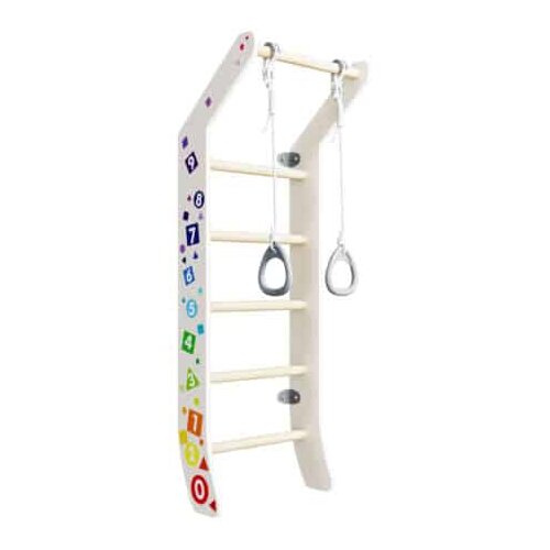 Monkey Gym Gimnastična lestev &amp;ndash; telovadna, &amp;scaron;vedska lestev za dom in otroke Mini Color, (5000077355) Slike