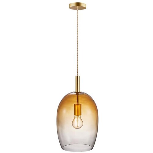 Nordlux visilica  na sajli UMA 1xE27/40W/230V, prečnik 23 cm, braon/dimljeno staklo Cene
