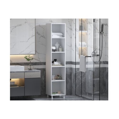 Hanah home Rb-055 matte white multi purpose cabinet Slike