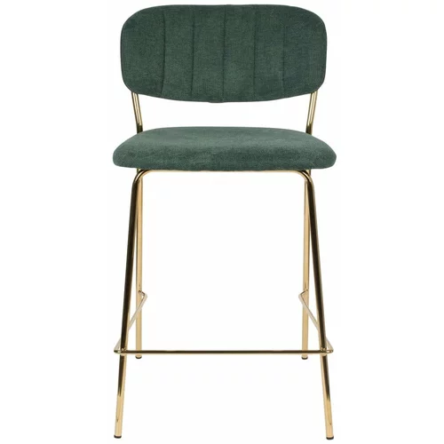 White Label Temno zeleni barski stoli v kompletu 2 ks 89 cm Jolien –