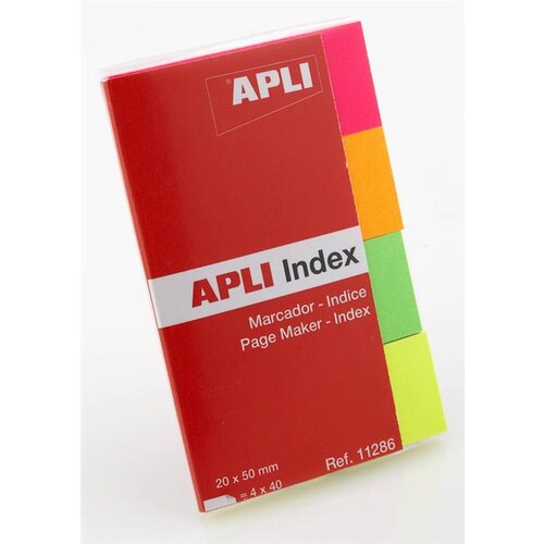 Apli Samolepilni indeks lističi, papirnati 4 x 40 kos, (20375661) Cene