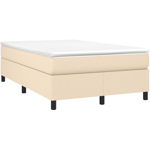  box spring s madracem krem 120 x 190 cm od tkanine Slike