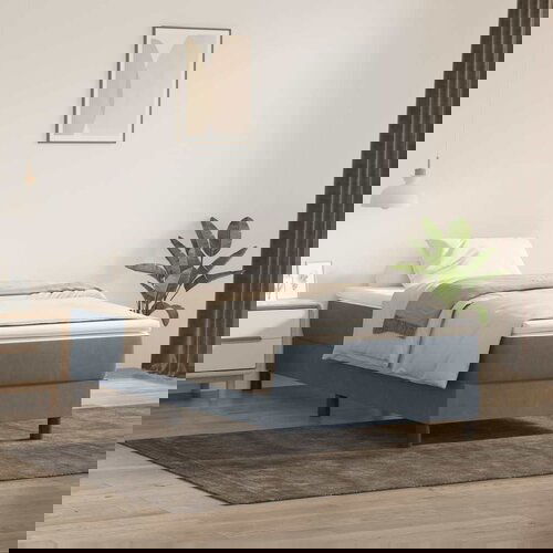 VidaXL Box spring krevet bez madracem tamnosivi 90x220 cm bar&amp;scaron;unasti Slike