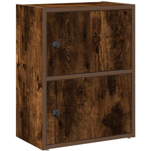 Maison Chic Knjižna omara - Knjižni regal dimljeni hrast 40x24x52 cm inženirski les, (21725718) Slike