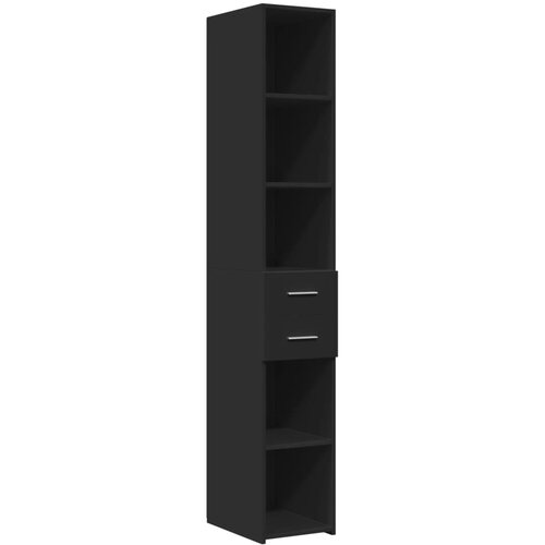 Maison Chic Visoka omara - Komoda - Predalnik črna 30x42,5x185 cm inženirski les, (21722367) Slike