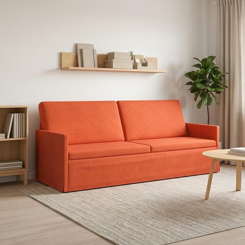 SOFA za 3 osobe Crvena narančasta 220 x 81 x 82 cm Cene