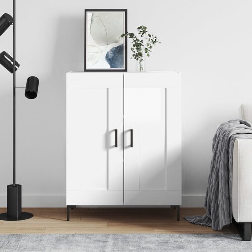 vidaXL Komoda sjajna bijela 69 5x34x90 cm od konstruiranog drva Cijene